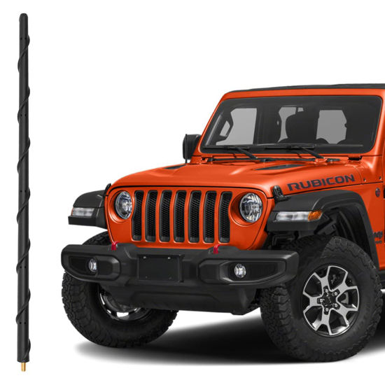 Picture of KSaAuto 16 Inch Antenna for 2007-2023 Jeep Wrangler JK JL JKU JLU Gladiator JT, Jeep Exterior Accessories, Jeep Antenna Replacement, Jeep Radio Upgrade Premium Reception