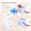 Picture of Modelones Nail Tips and Glue Gel x Nail Kit- 4 In 1 Gel Nail Glue 500Pcs Square Nails Tips Innovative LED Nail Lamp Nail Tools, Easy and Fast Nal Extension Set Acrylic Nail Kit DIY Nail Art Gifts for Women