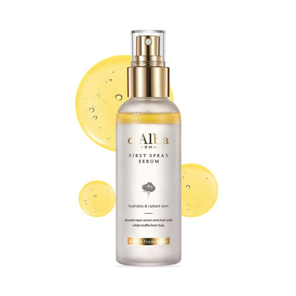 Picture of d'Alba Italian White Truffle First Spray Serum, Vegan Skincare, Hydrating Facial Mist with White Truffles, Glow Serum for Radiant Skin, All in One Care, 3.38 Fl Oz