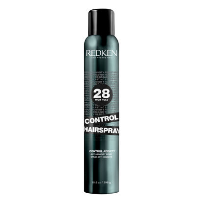 Picture of Redken Extra Hold Hairspray, Provides Long-Lasting Anti-Frizz Protection, Anti-Humidity Spray, For All Hair Types, No Residue or Flaking, Control Hairspray Control Addict, 9.8 fl.oz.