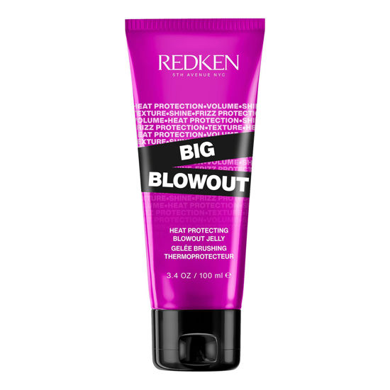 Picture of Redken Blow-dry Gel, Heat Protection Jelly Serum, Offers Shine and Texture, Frizz Control, For All Hair Types, Volume for Fine Hair, Big Blowout, 100ml