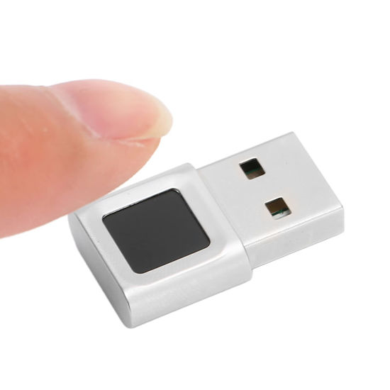 Picture of USB Fingerprint Reader,Multi Finger 360 Degrees Touch Fast Matching High Sensitivity Hello Fingerprint Reader for Win 10 11 Laptop Computer