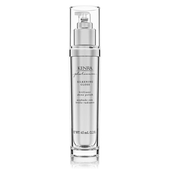 Picture of Kenra Platinum Silkening Gloss | Brilliant Shine Polish | Tames Frizz & Smooths Flyaways | Lightweight Formula | Protects Against Humidity | Smooths Dry Ends | Medium To Coarse Hair | 2.26 fl. oz