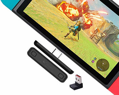 Picture of Gulikit Route Air Nintendo Switch Bluetooth Adapter Wireless Audio Transmitter PS4 PC Laptops for Airpods Bluetooth Headphone Speakers