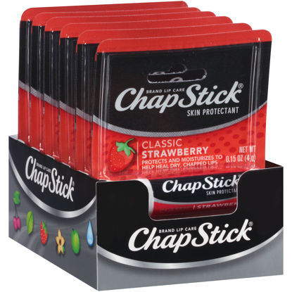 Picture of ChapStick Classic Skin Protectant (Strawberry, 0.15 Ounce Stick ,24 Count (Pack of 1)