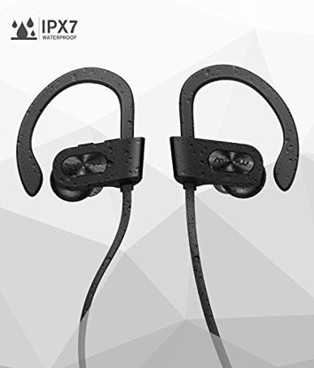 Picture of Mpow Flame Bluetooth Headphones, Waterproof IPX7 Wireless Earbuds Sport, Richer Bass HD Stereo Earphones w/Mic for Gym Running Workout 7-9 Hours Battery Noise Cancelling Headsets2018 New Version