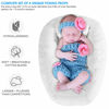 Picture of Oenbopo Newborn Photography Props Bundle, Baby Photography Basket Pictures DIY Baby Photoshoot for Professional Photos Infant Posing Props (White-1)