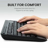 Picture of VictSing Wireless Mouse and Keyboard Combo, Wireless Keyboard and Mouse Combo with Palm Rest,2.4GHz Full Size Ergomomic Keyboard with 10 Independent Shortcuts and 4 Level Adjustable DPI Mouse