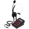 Picture of AGPtEK Corded Telephone with Headset & Dialpad for House Call Center Office - Noise Cancellation