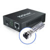 Picture of Gigabit Ethernet Media Converter, Multi Mode Fiber to Ethernet Converter, LC Fiber Converter for 10/100/1000Base-Tx to 1000Base-SX with a SFP SX Transceiver (1000Base-SX), LC Fiber Slot, 550m, 850nm