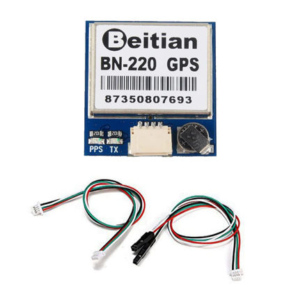 Picture of Geekstory BN-220 Dual GPS Glonass Module Navigation TTL Level 9600bps + GPS Passive Antenna for Arduino Raspberry Pi Pixhawk F3 CC3D Betaflight F4 Flight Control