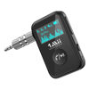 Picture of 1Mii Aux to Bluetooth 5.0 Adapter 3.5mm Bluetooth Receiver for Car with OLED Display, 3.5mm Jack Kit with Volume Control Supports aptX-HD & Hands-Free Calls, 15H Battery Life