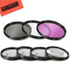 Picture of 67mm Multi-Coated 7 Piece Filter Set Includes 3 PC Filter Kit (UV-CPL-FLD-) and 4 PC Close Up Filter Set (+1+2+4+10) for Nikon CoolPix P900, P950 Digital Camera