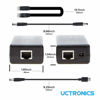 Picture of UCTRONICS PoE Splitter 5V 4A for Raspberry Pi 4 and Jetson Nano, Active PoE+ to Barrel Jack or PoE to USB-C PoE Adapter, IEEE 802.3at/af Compliant