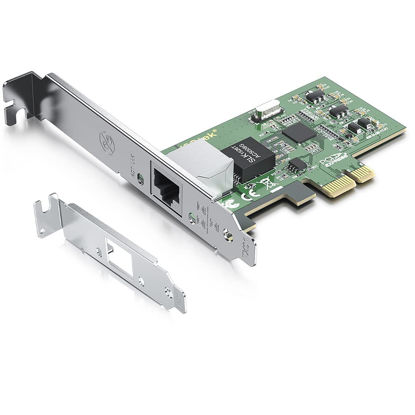 Picture of Gigabit PCIe NIC with Intel 82574L Chip, 1Gb Network Card Compare to Intel EXPI9301CT/ EXPI9301CTBLK NIC, Single RJ45 Port, PCI Express X1, Ethernet Card for Windows/Windows Server/Linux