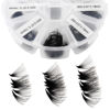 Picture of Premade Fans Eyelash Extension 500 Fans Handmade Loose Volume Lashes 20D Pre-made Fans 0.07mm Thickness C/D Curl 9-16mm/13-20mm Mixed Volume Eyelash Extensions (500PCS-20D-0.07-C, 9-16mm mixed)