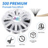 Picture of Premade Fans Short Stem 500 PCS 30D Eyelash Extensions 0.07mm C/D Curl 9-16mm Mixed Length WENDY LASHES Russian Volume Pre-made Lash Extension (500PCS-30D-0.07-D, 9-16mm mixed tray)