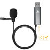 Picture of MAONO USB Lavalier Microphone with Headphones Jack, Omnidirectional Computer Lapel Clip Mic for Recording, Gaming, Streaming, Podcasting, YouTube, Skype, PC, Laptop, Mac, AU-UL20