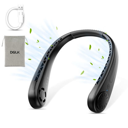 Picture of DGLK The Portable Neck Fan From Popular Earphone Design,The Leafless Neck Fan Perfect For Personal Fan,with Features,Battery Powered Fan, Suitable For Outdoor Sports