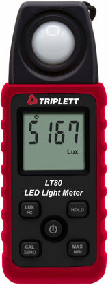 Picture of Triplett LT80 LED Illuminance/Light Meter up to 400,000 Lux / 40,000 Fc with Certificate of Traceability to NIST