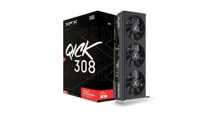 Picture of XFX Speedster QICK308 Radeon RX 7600 Black Gaming Graphics Card with 8GB GDDR6 HDMI 3xDP, AMD RDNA 3 RX-76PQICKBY