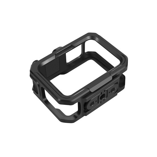 Picture of Durable Aluminum Camera Cage for GoPro Hero 11 - Protective Housing with Cold Shoe Mounts, Precision Cut Ports, Anti-Vibration, and Heat Dissipation for Smoother Filmmaking