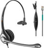 Picture of Phone Headset RJ9 with Microphone Noise Cancelling & Mute Switch, Telephone Headset Hands Free Compatible with Polycom VVX310 VVX410 Plantronics S12 Avaya 1408 1416 Northern Telecom Landline Phone