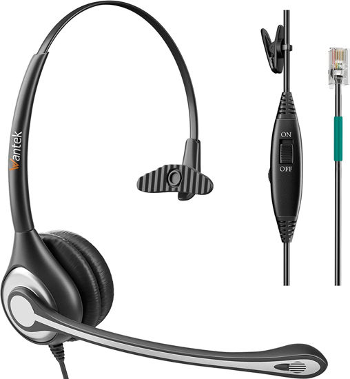 GetUSCart Phone Headset RJ9 with Microphone Noise Cancelling