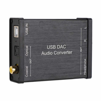 Picture of ASHATA USB DAC Audio Converter,GV-023 Digital to Analog DAC Audio Converter USB Audio Sound Card for Windows 10/8.1/8 /7 /Windows Vista/XP/for Mac OS X/ Windows2000