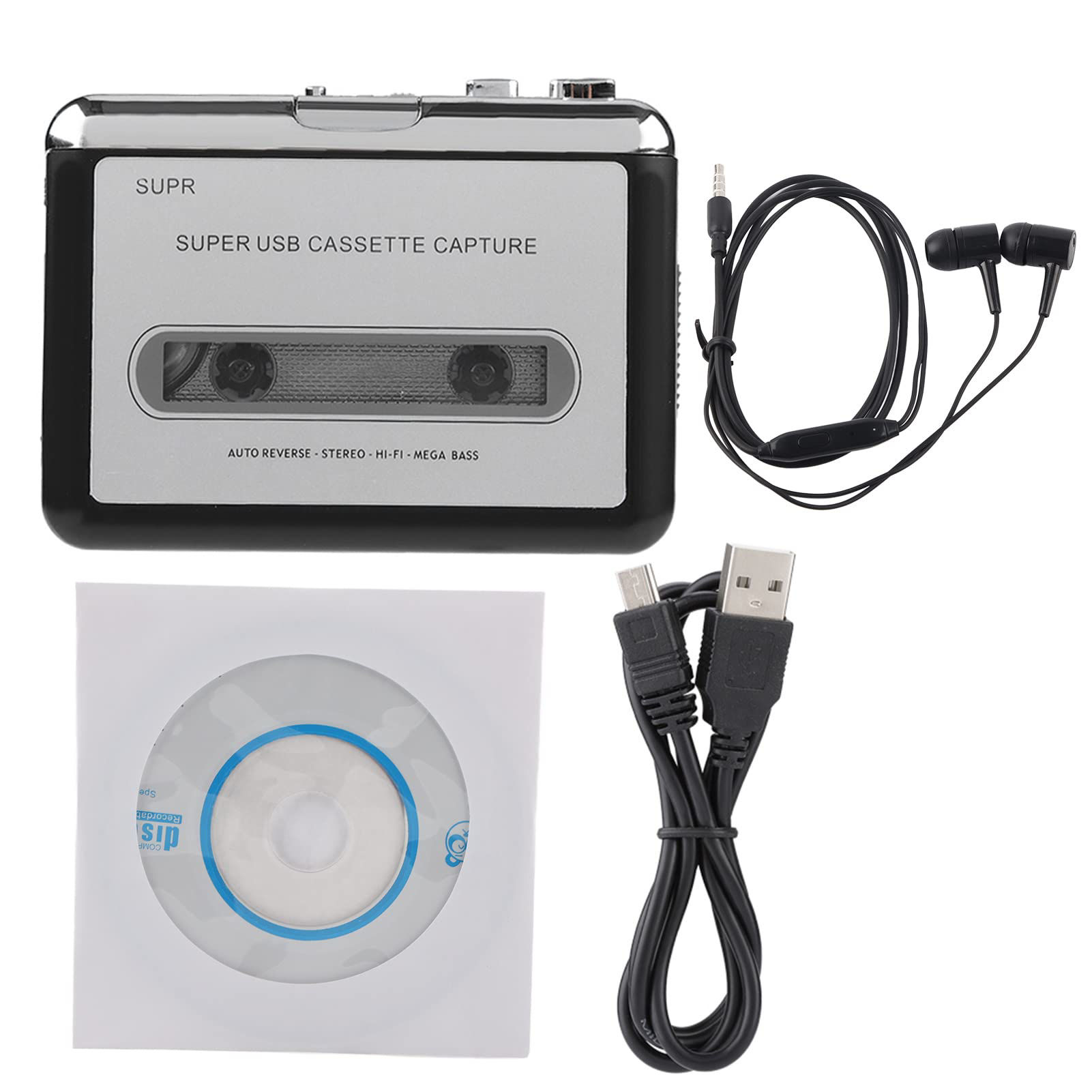 GetUSCart- Cassette to Mp3 Converter Tape to MP3 Player, Cassette ...