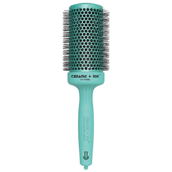 Picture of Olivia Garden Ceramic + Ion Round Thermal Hair Brush (not electrical), Blossom special edition