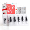 Picture of STIGMA #10 (7RL) Bugpin Disposable Tattoo Needle Cartridges with Membrane Safety Cartridges for Tattoo Artists Round Liner 50Pcs Super Value Pack EN05-50-1007RL