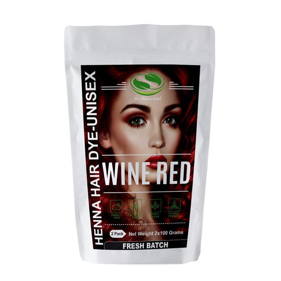 Picture of Wine Red Henna Hair & Beard Dye/Color - 2 Pack - The Henna Guys