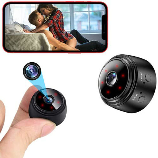  Smallest Spy Hidden Camera,1080P Wireless WiFi Portable Remote  Camera,Nanny Cam,Baby Monitor with Night Vision,Motion Detection,Cloud  Storage,Remote Viewing for iOS Android Phone APP : Electronics