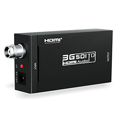 Picture of SDI to HDMI, ABLEWE SDI HD-SDI 3G-SDI to HDMI 720p/1080p Adapter Video Converter with Embedded Audio