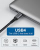 Picture of Thunderbolt 4 Cable 4Ft/1.2M, 40Gbps USB C Cable,USB C Monitor Cable for Single 8K/Dual 4K, 100W USB C Charging Cable Compatible with Thunderbolt 3/4 for Laptop,Macbook,Docking Station.etc