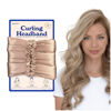 Picture of RobeCurls Satin Heatless Hair Curler Set - The Original Curling Headband - Heatless Curling Rod Headband Hair Accessories For Women - Includes 2 Scrunchies (Cream)