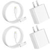 Picture of [MFi Certified] 2 Pack 20W PD USB C Fast Wall Charger with 9FT/6FT USB C to Lighting Cable Compatiable with iPhone 14 11 12 13 Pro X XR XS Max 8 Plus iPad AirPods