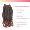 Picture of The BOHOBABE Crochet Passion Twist Hair Pretwisted 10 Inch Short Pre-looped Passion Twist Crochet Braiding Hair 8 Packs (T350)