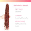 Picture of The BOHOBABE Pre-twisted Passion Twist Crochet Hair 18 Inch Long Pre-looped Crochet Passion Twist Braiding Hair 8 Packs Soft Bohemian Twists (350#)