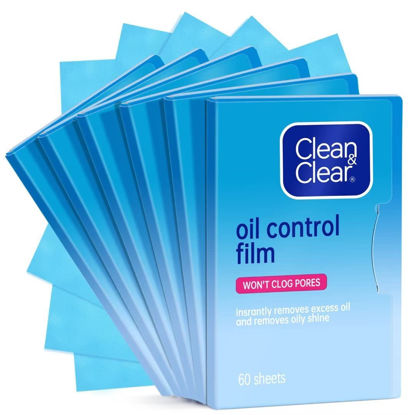 Picture of Oil Control Film Replacment for Clean & Clear Oil-absorbing Sheets,6 Pack (360 sheets) Oil Blotting Sheets for Face,9% Larger,Makeup Friendly High-performance Handy Face Blotting Paper for Oily Skin