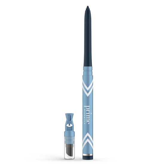 Picture of PRIME PROMETICS PrimeEyes Glide Eyeliner for Mature Women - Waterproof, Long-Stay and Mess-Proof - Gel Cream Texture, Discreet Sharpener and Effective Smudger (Sapphire (blue))