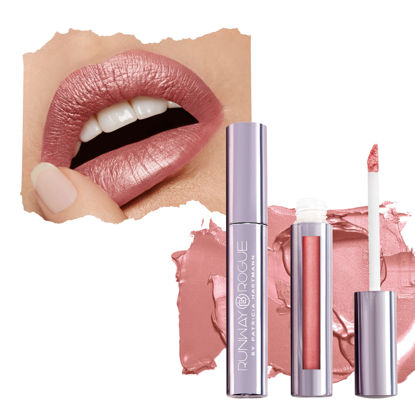 Picture of Runway Rogue Silk Glam Liquid Lipstick, Long-Wear Blush-Pink Liquid Lipstick, Jet Set