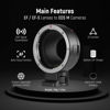 Picture of NEEWER EF to EOS M Mount Adapter, EF/EF-S Lens to EOS M Camera Autofocus Converter Ring with Removable Tripod Mount, Compatible with Canon EOS M M2 M3 M5 M6 M6 Mark II M10 M50 M50 Mark II M100 M200