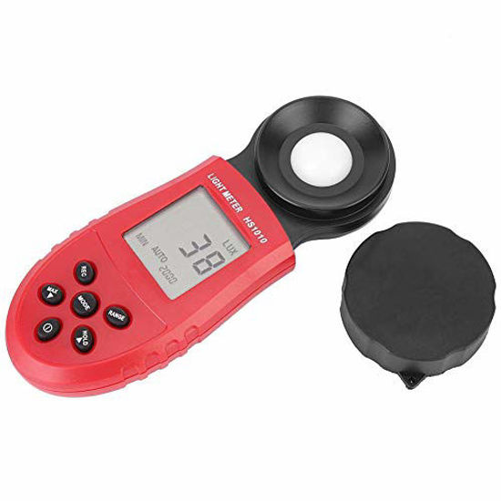 Picture of Handheld Digital Light Meter, Lux Meter, Lux/FC Unit, Range 1-200,000Lux, 1-20,000FC Luxmeter Lumen Meter for Plants LED Lights Indoor Outdoor Light Tester