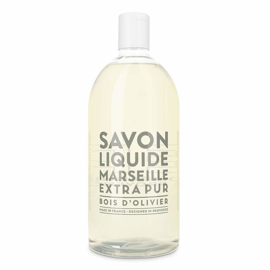 Picture of Compagnie de Provence Savon de Marseille Extra Pure Liquid Soap - Olive Wood - 33.8 fl oz Plastic Bottle Refill