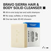 Picture of Bravo Sierra Body and Hair Mens Soap Bar, 3-Pack - All-In-One Shampoo & Soap for Face, Hair & Body - Tonka Bean & Lemon, 7 oz - Coconut, Shea Butter & Oat Flour for Soft Skin & Healthy Hair