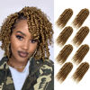 Picture of Bileaf 8 Packs Passion Twist Crochet Hair for Black Women Pre Looped Passion Twist Hair 8 Inch, Pre-Twisted Crochet Passion Twists Bohemian Braiding Crochet Twist Hair for Black Women Hair Extensions #27