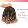 Picture of The BOHOBABE Crochet Passion Twist Hair Pretwisted 12 Inch Short Pre-looped Passion Twist Crochet Braiding Hair 8 Packs(T27)