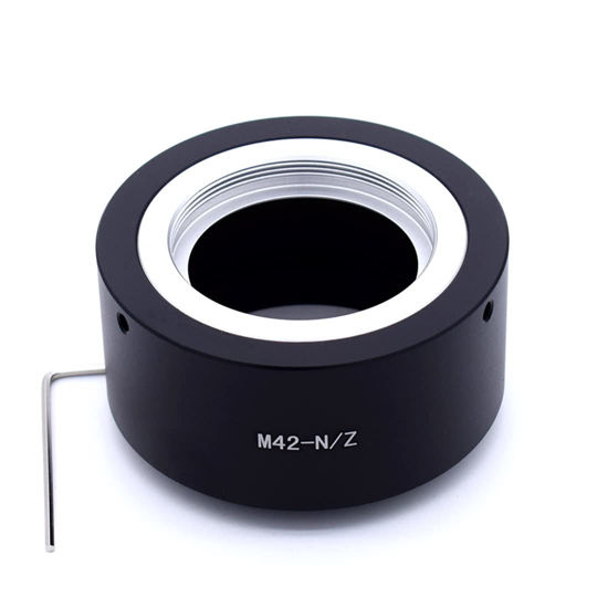 Picture of M42 to Nik Z Lens Adapter, M42 (42x1mm) Screw Mount Lens Compatible with Nik Z Mount Z6 Z7 Z50 Full Frame Camera